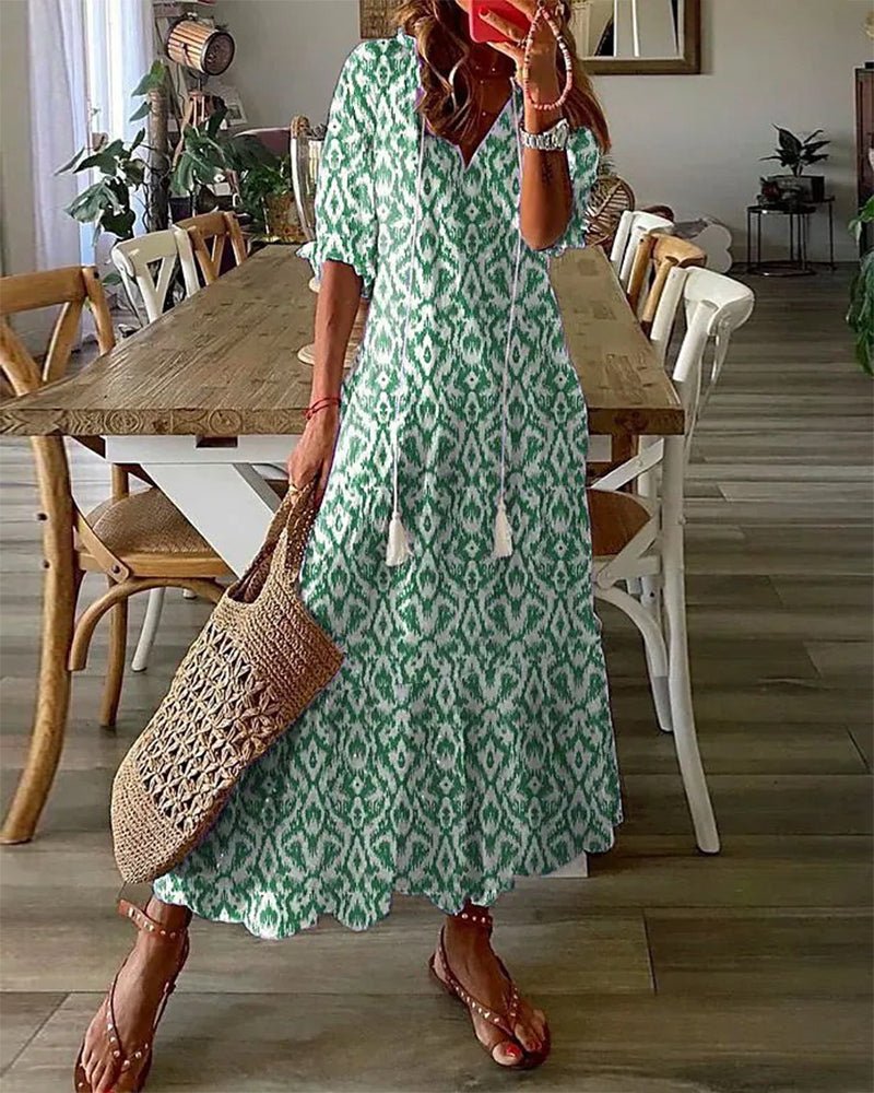 LUNA | Effortless Boho Midi Dress