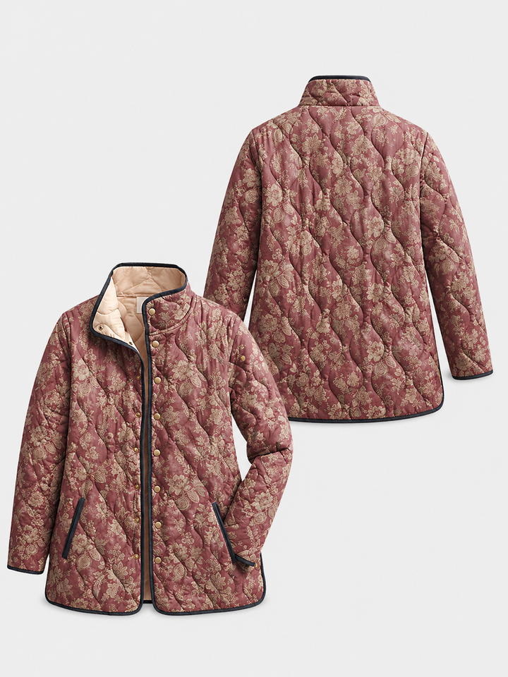 Judy | Retro Floral Print Jacket