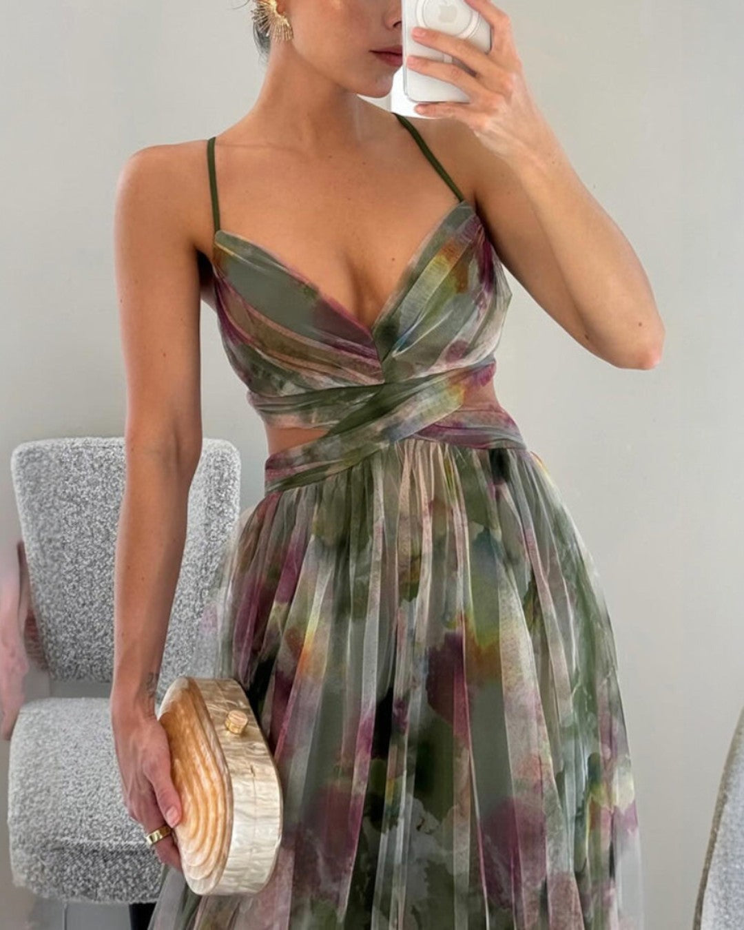 La Scintilla™ | Elegant Floral Maxi Dress