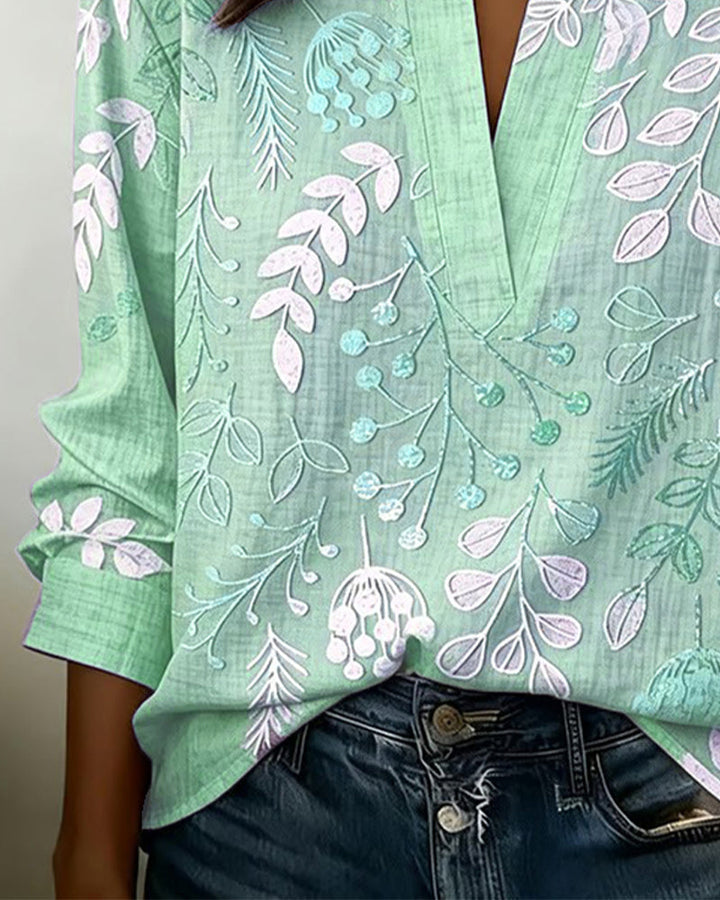 Kristy™ | Casual Floral Print Everyday Blouse
