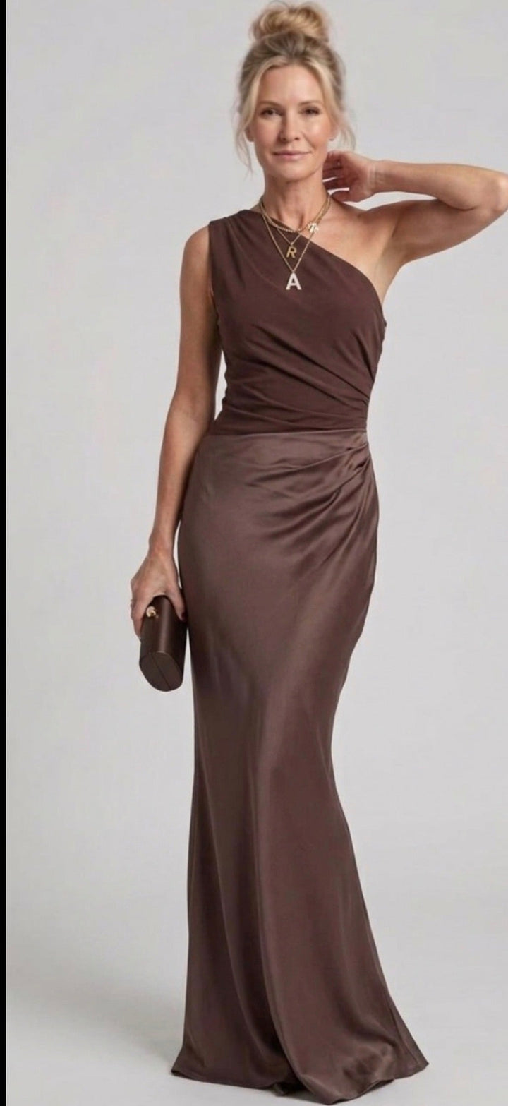 Ellie™ | Maxi Dress with a Guilt in Satin