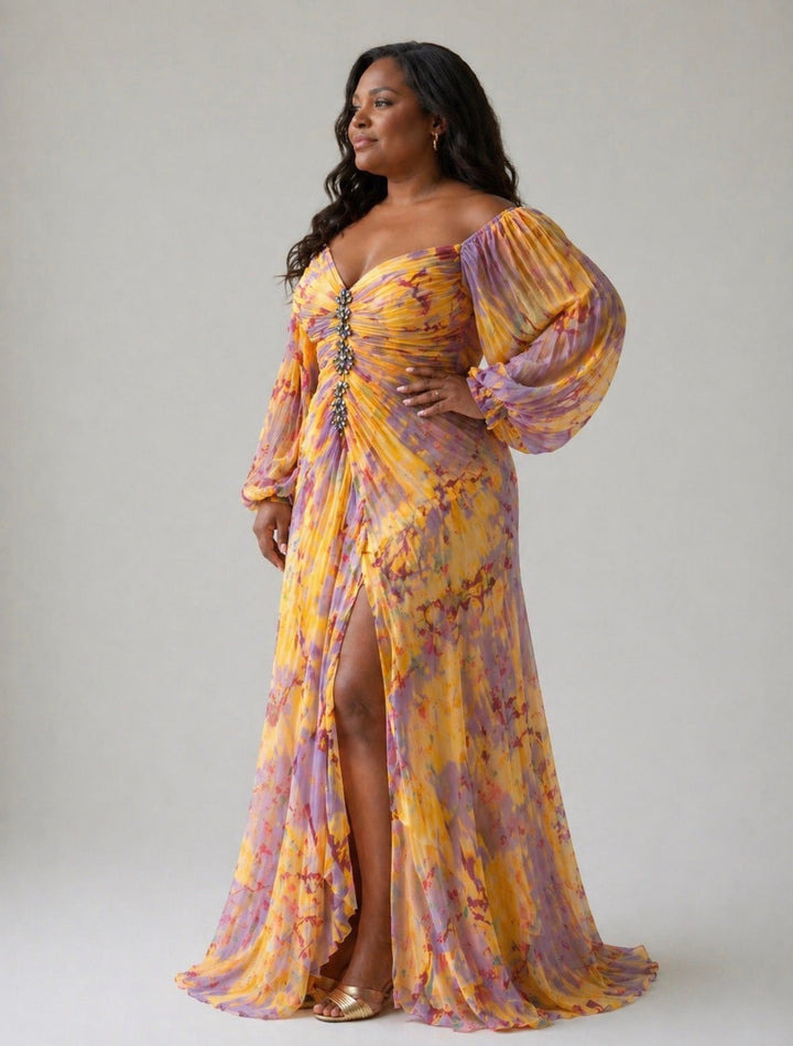 Valencia™ | Elegant Dress with V-Neck
