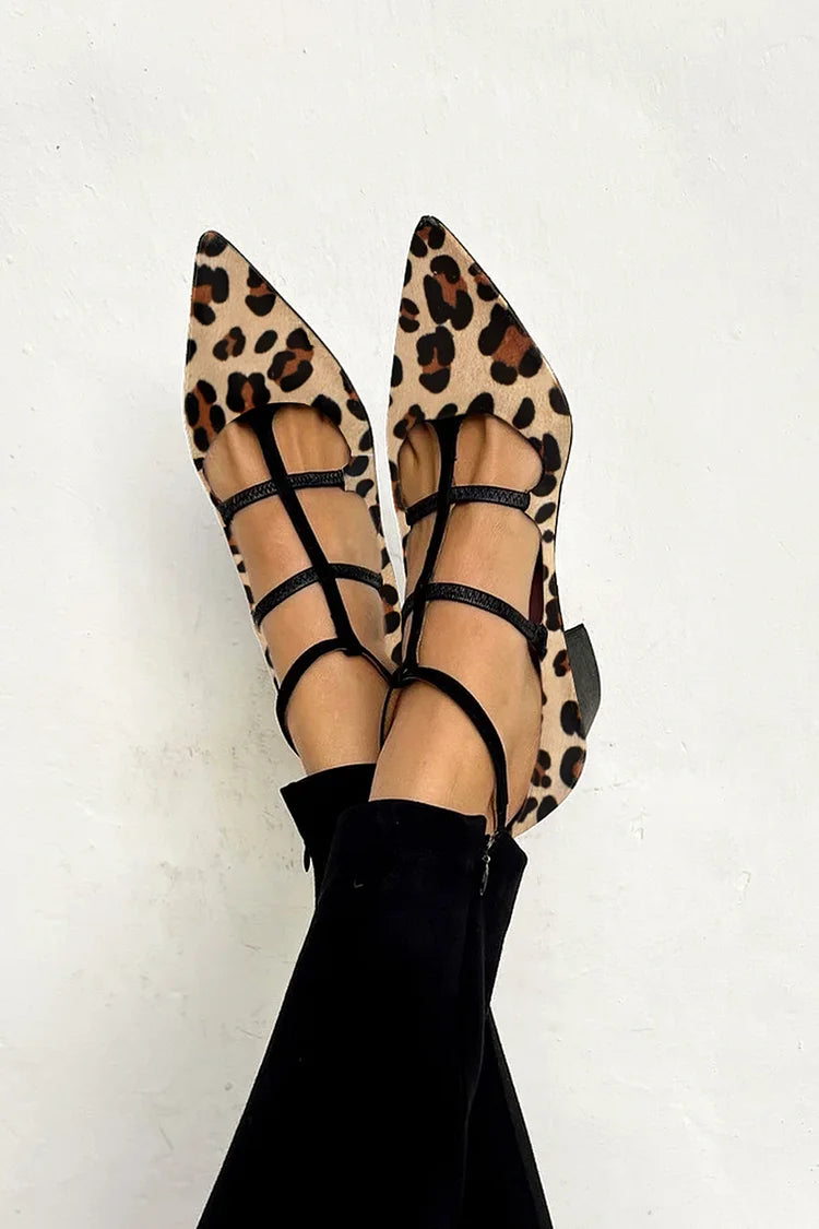 Vaelisse™ | Leopard Strap Orthopedic Heels
