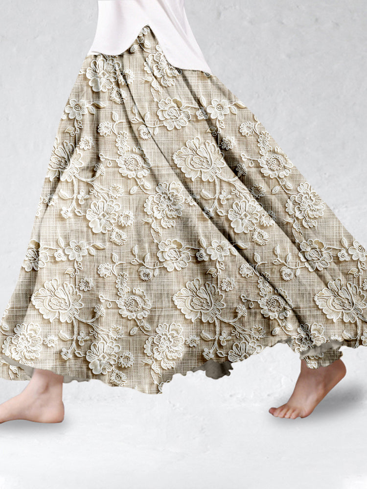 Sofia™ | Petal Lace Printed Skirt
