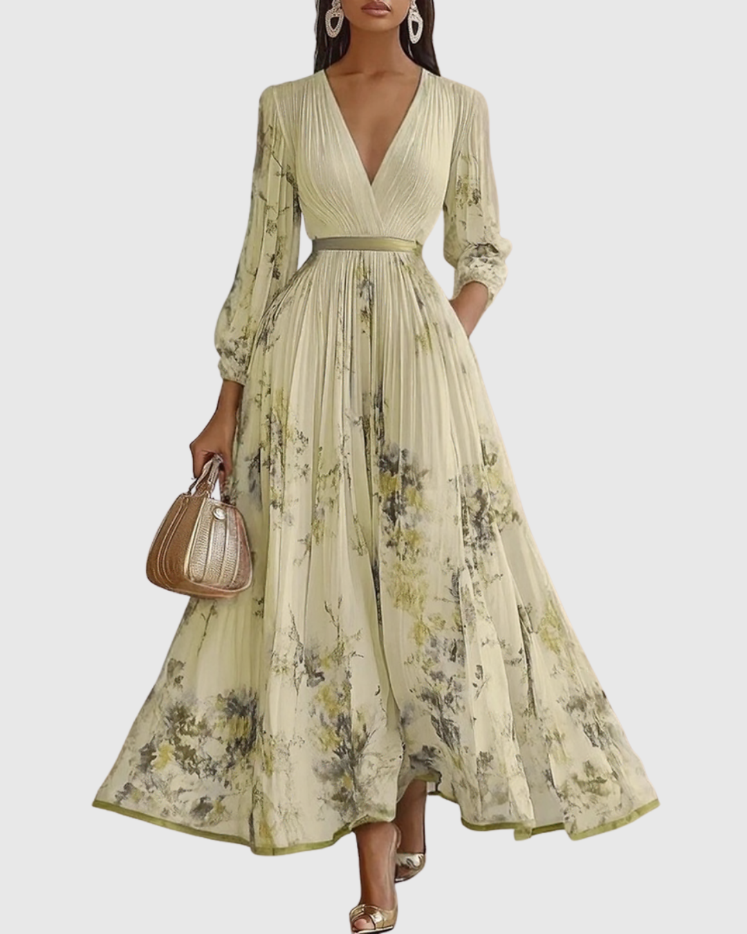 Suzanna | Pleated Elegance Dress