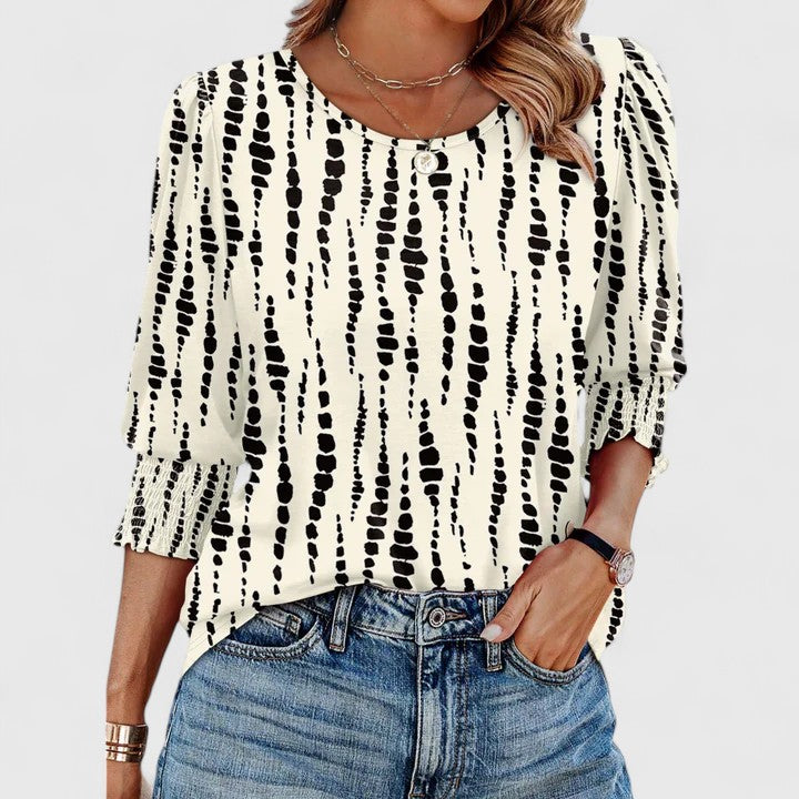 Solara - Elegant Smocked Top