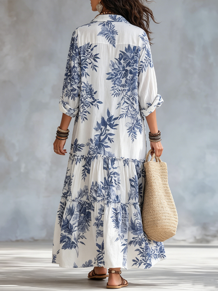 Cambria™ | Elegant Floral Tiered Maxi Dress