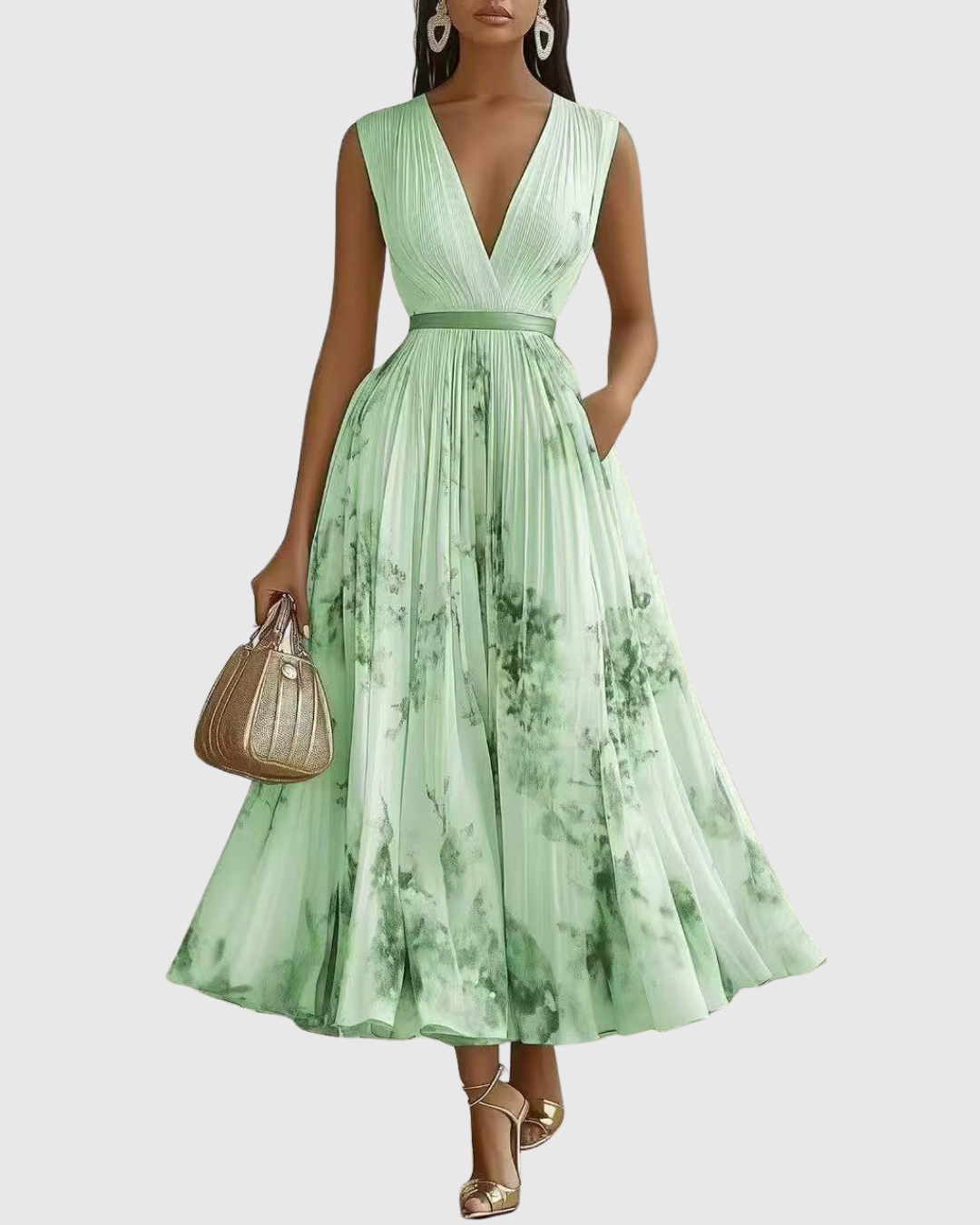 Suzanna | Pleated Elegance Dress