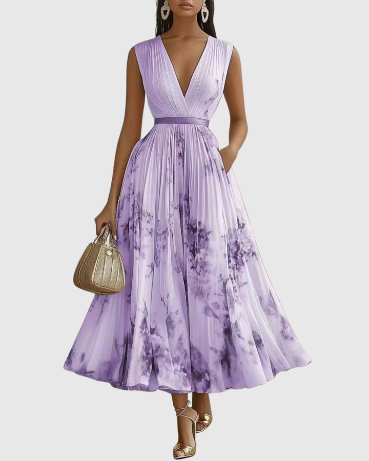 Suzanna | Pleated Elegance Dress