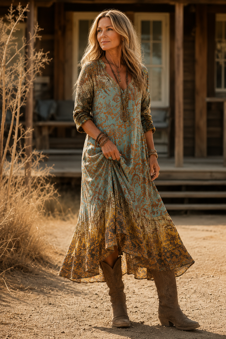 Anjelica | Vintage Bohemian Summer Dress
