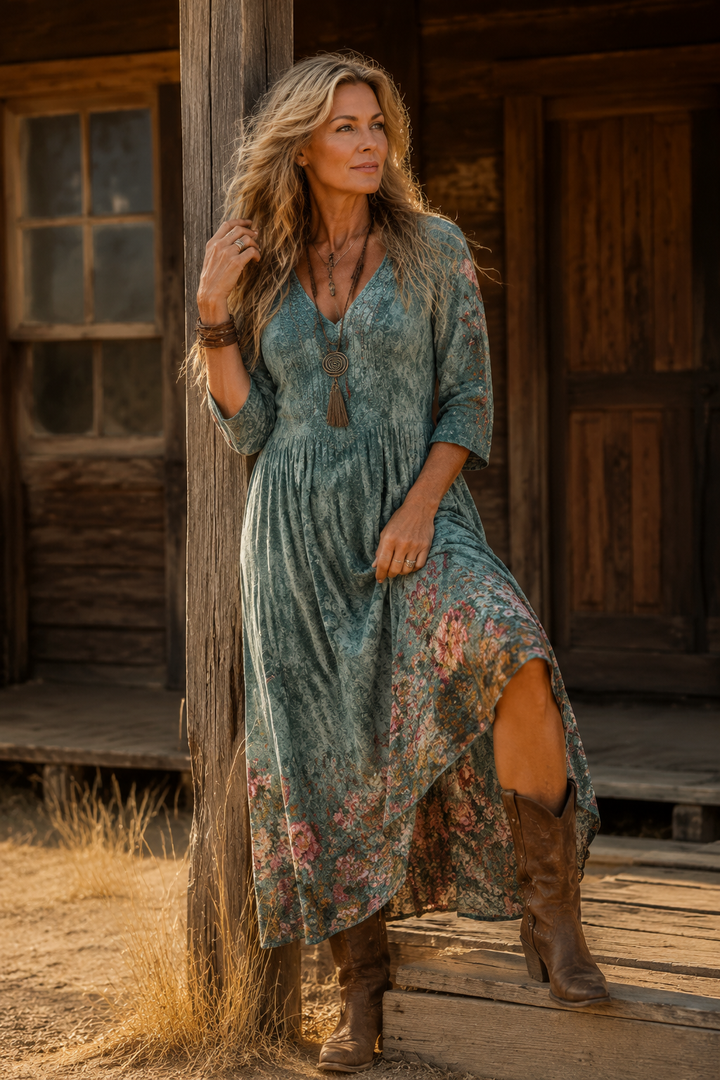 Asteria | Vintage Bohemian Summer Dress