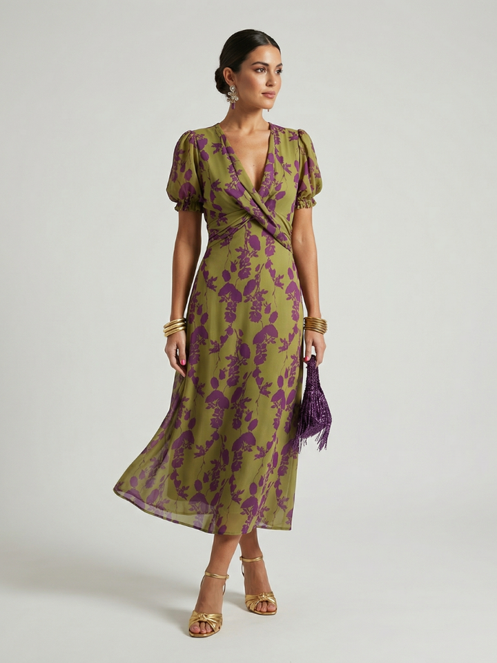 Marlena™ | Relaxed Floral Midi Dress