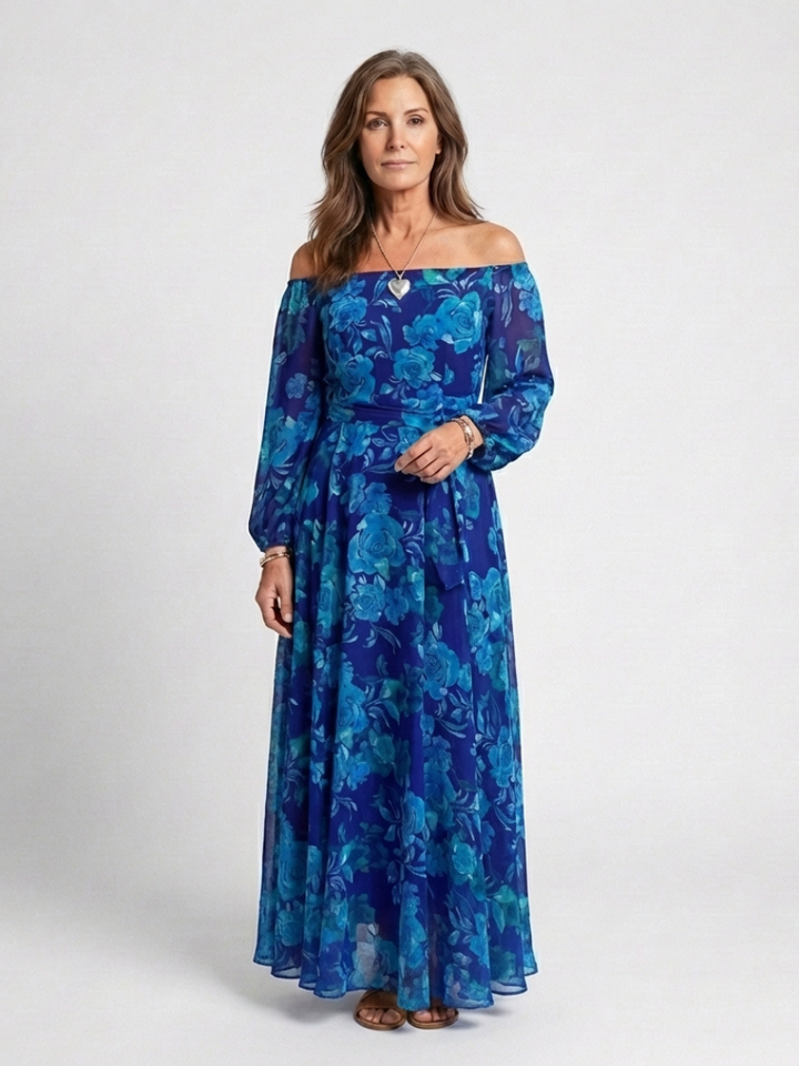 Candy™ | Off Shoulder Floral Maxi Dress
