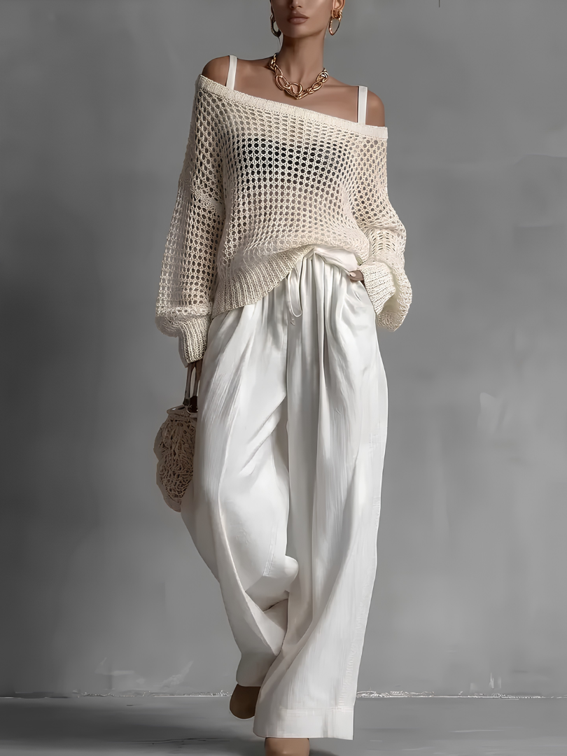 Raphaela™ | Lightweight off-shoulder casual set