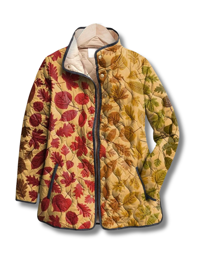 Debra™ | Charming Vintage Floral Print Quilted Jacket
