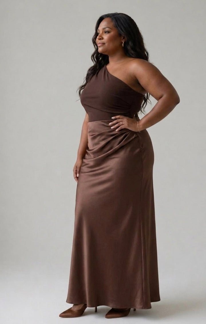 Ellie™ | Maxi Dress with a Guilt in Satin