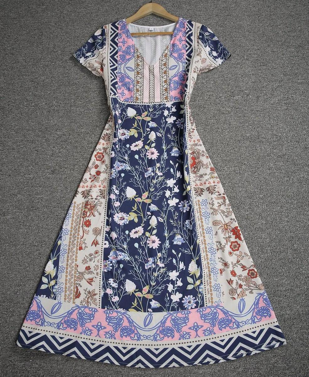 Indira - Boho Printed Dress