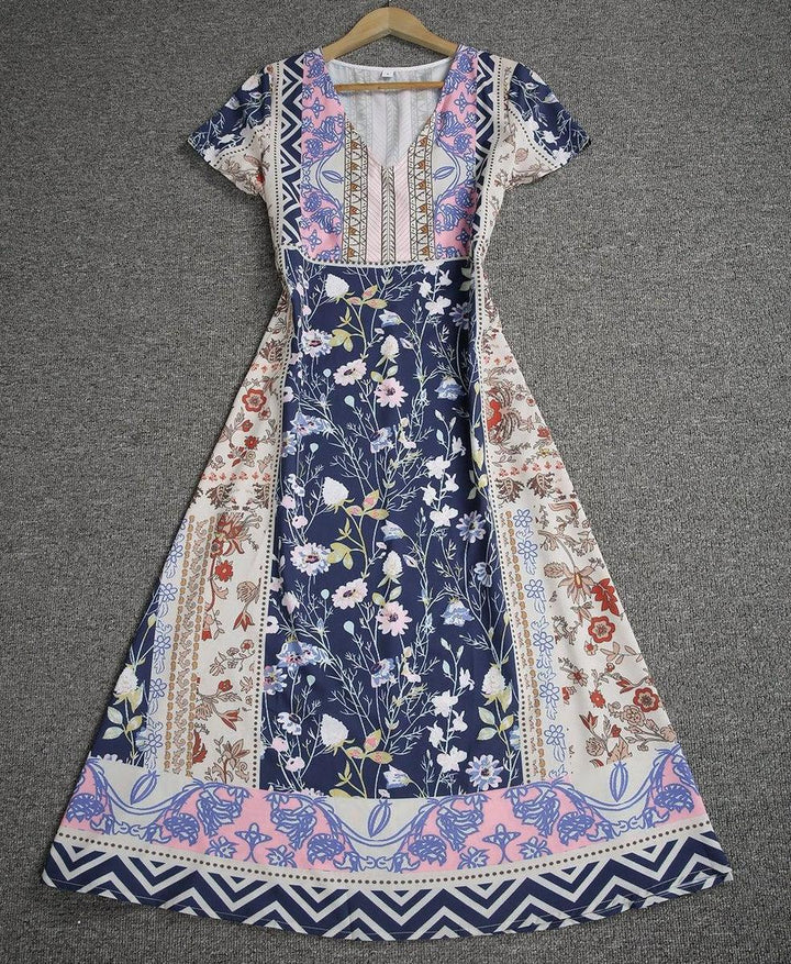 Indira - Boho Printed Dress