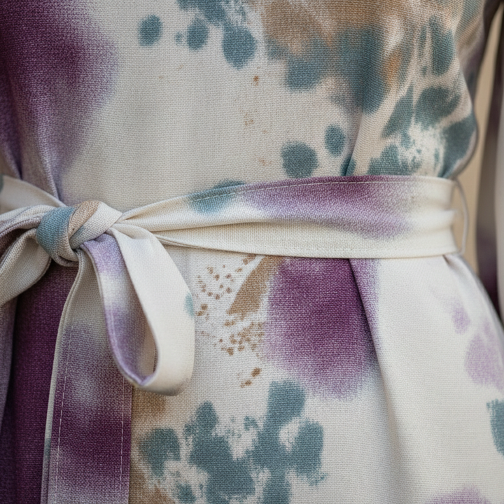 La Scintilla | Elegant Midi Dress with Refined Patterns