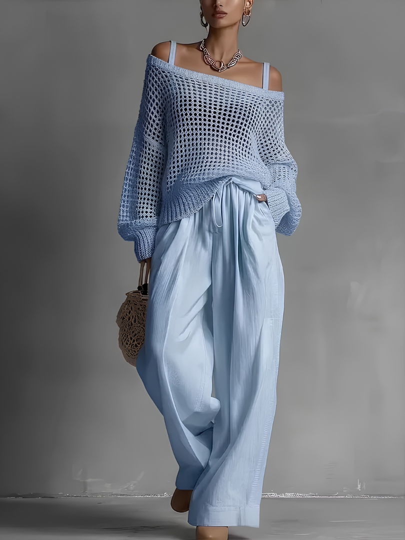 Raphaela™ | Lightweight off-shoulder casual set
