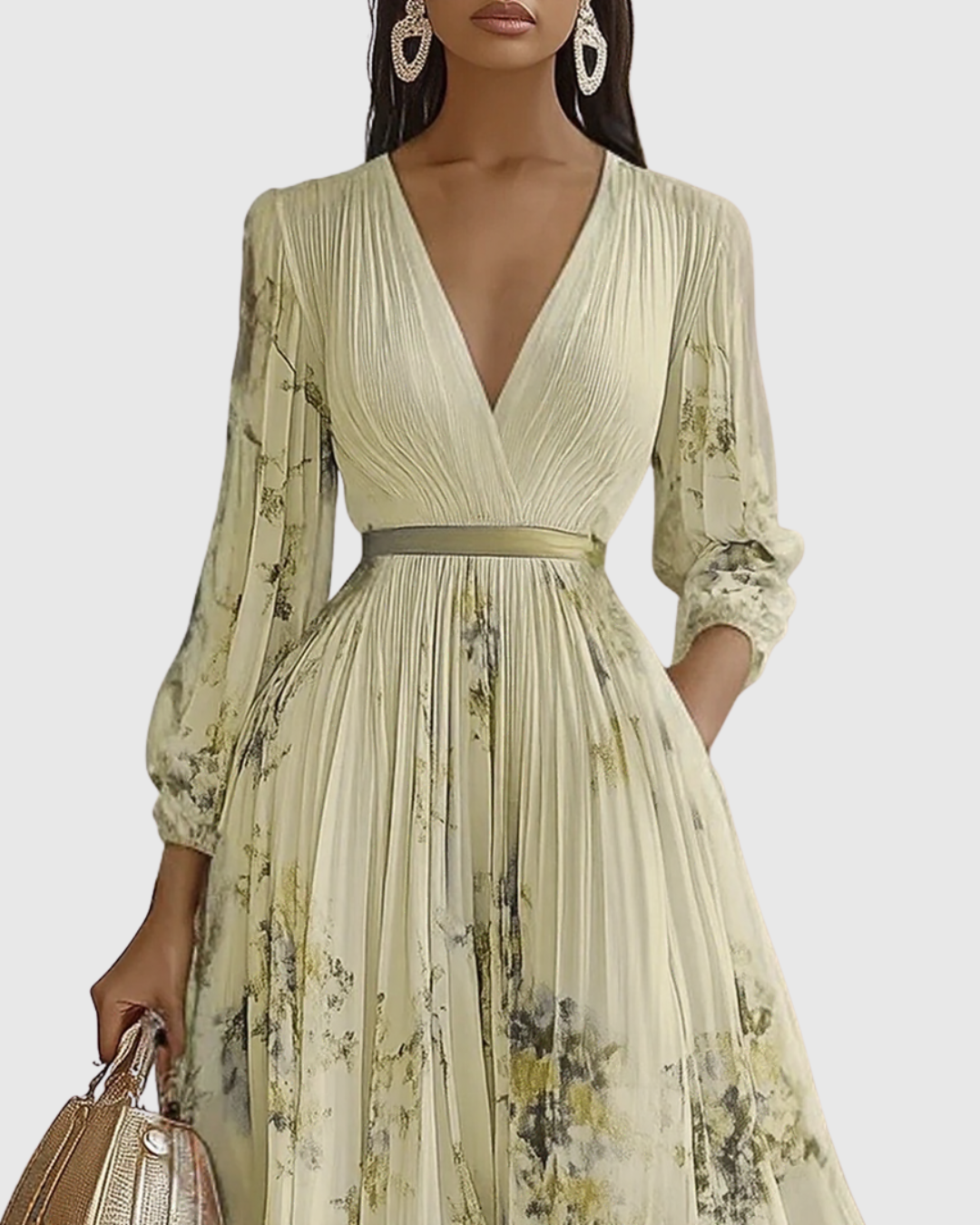 Suzanna | Pleated Elegance Dress