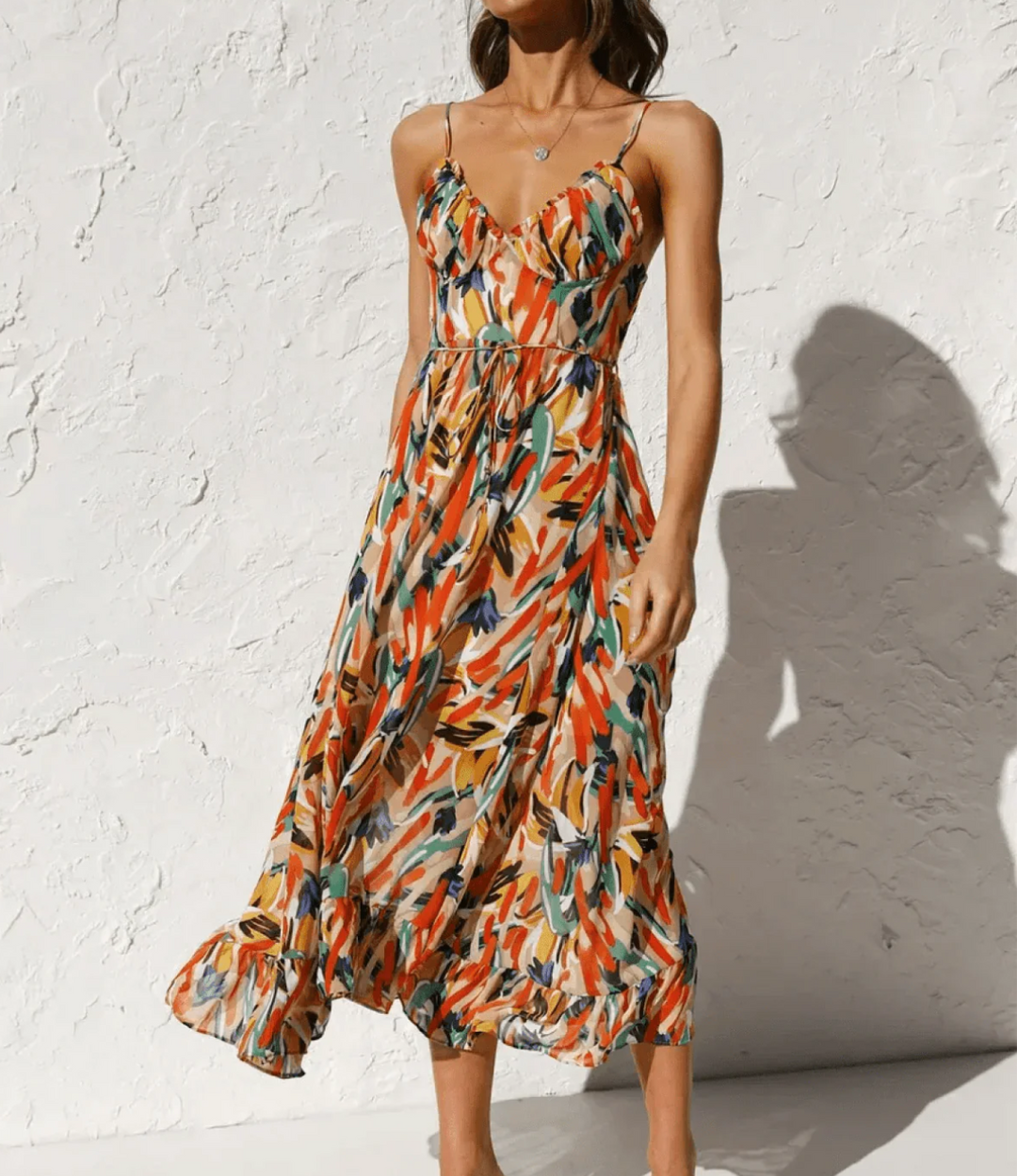 La Scintilla | Radiant Color Midi Dress