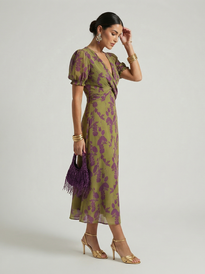 Marlena™ | Relaxed Floral Midi Dress