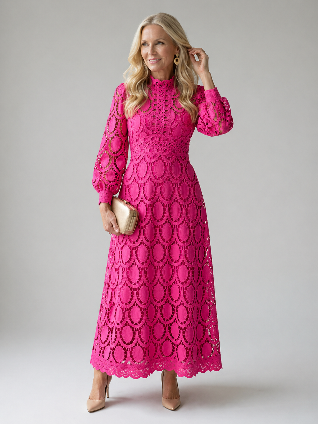 Glenna™ | Lace Midi Dress