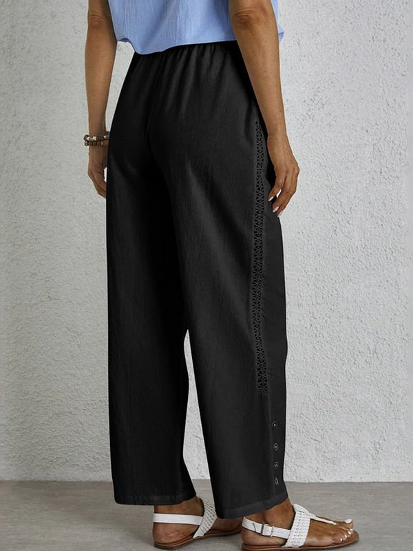 Shania - Relaxed Button-Down Trousers