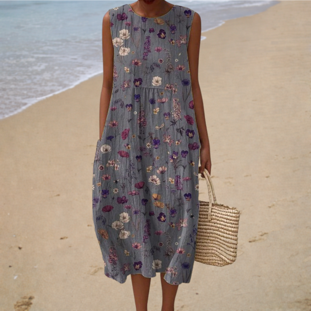 Rebecca | Long Graphic Dress