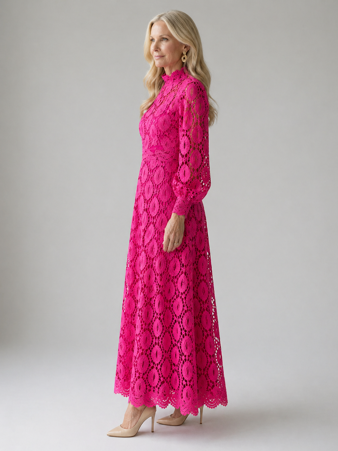 Glenna™ | Lace Midi Dress