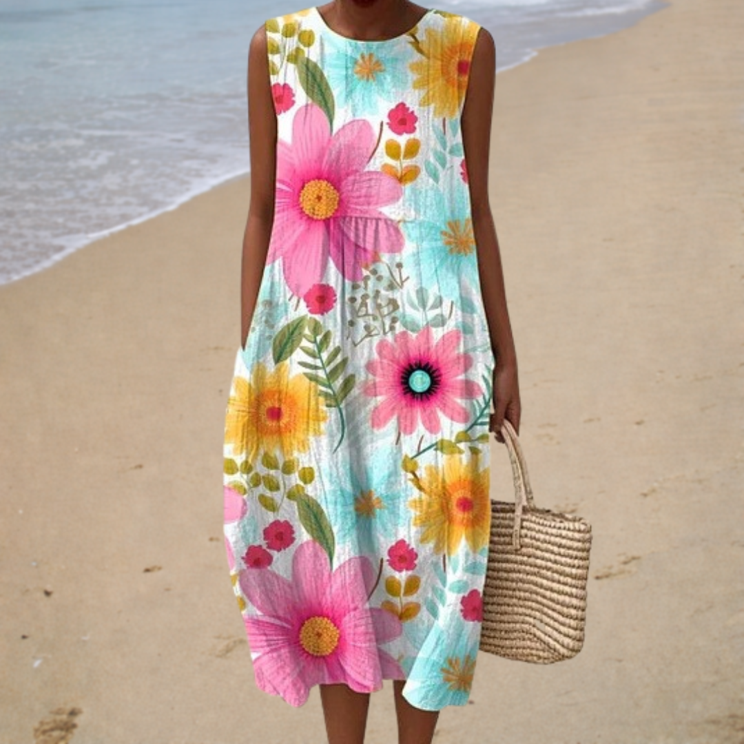 Annalisa | Floral Midi Dress