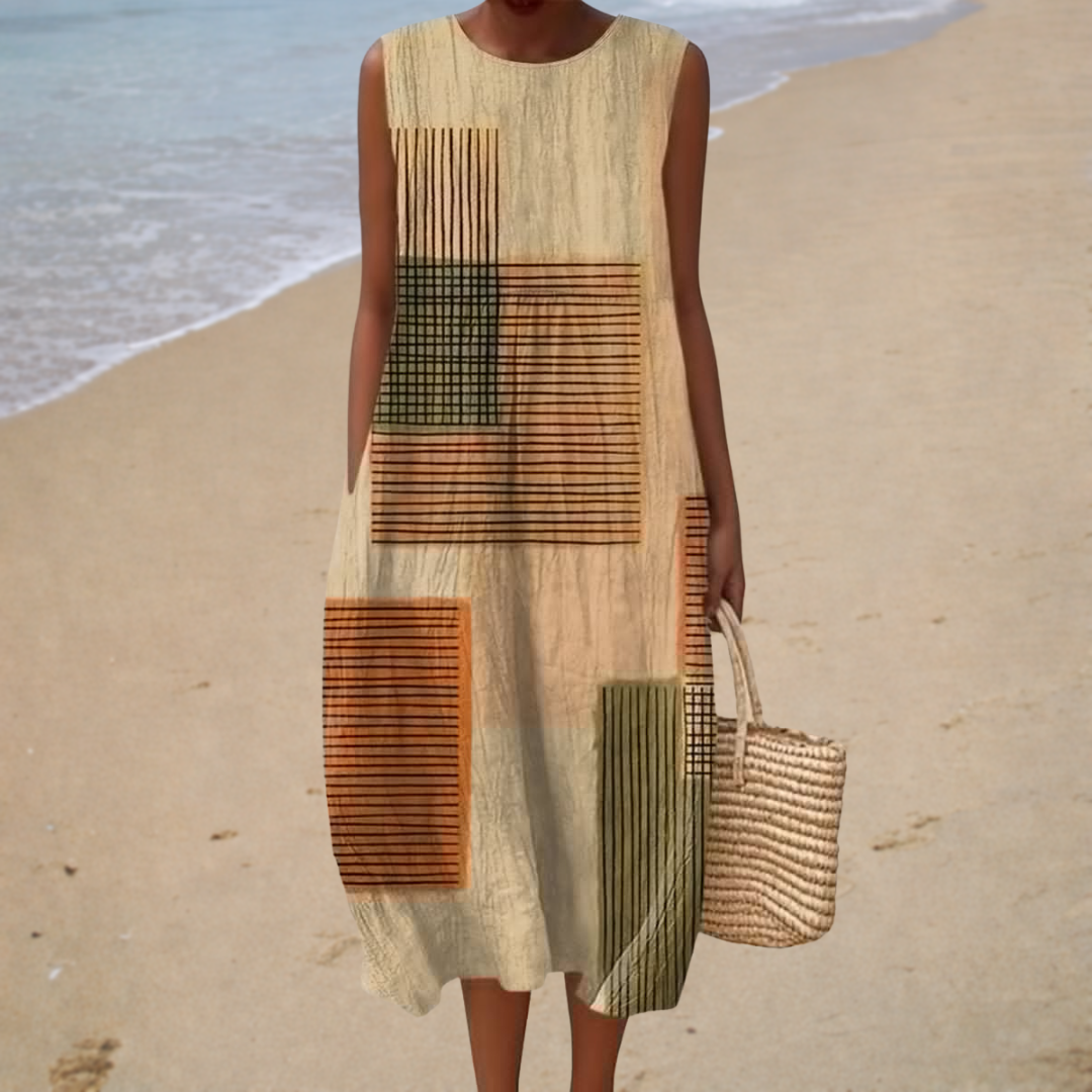 Brunella | Long Graphic Dress