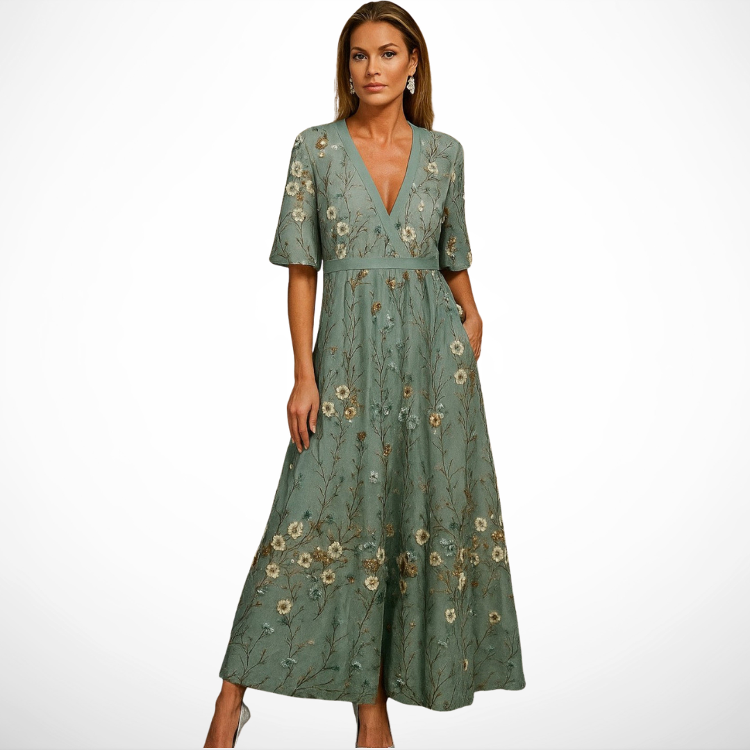La Scintilla | Long Dress – Botanical Elegance