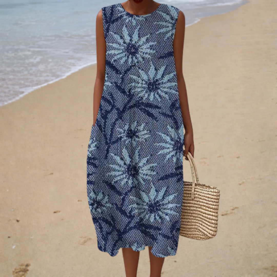 Helena | Elegant Floral Midi Dress