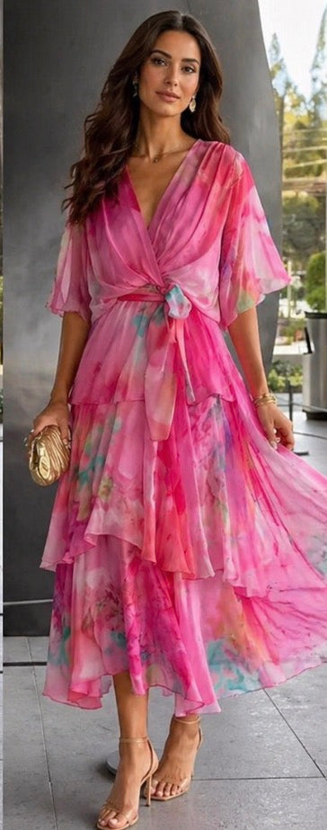 Betsey™ |Layered Floral Sun Dress