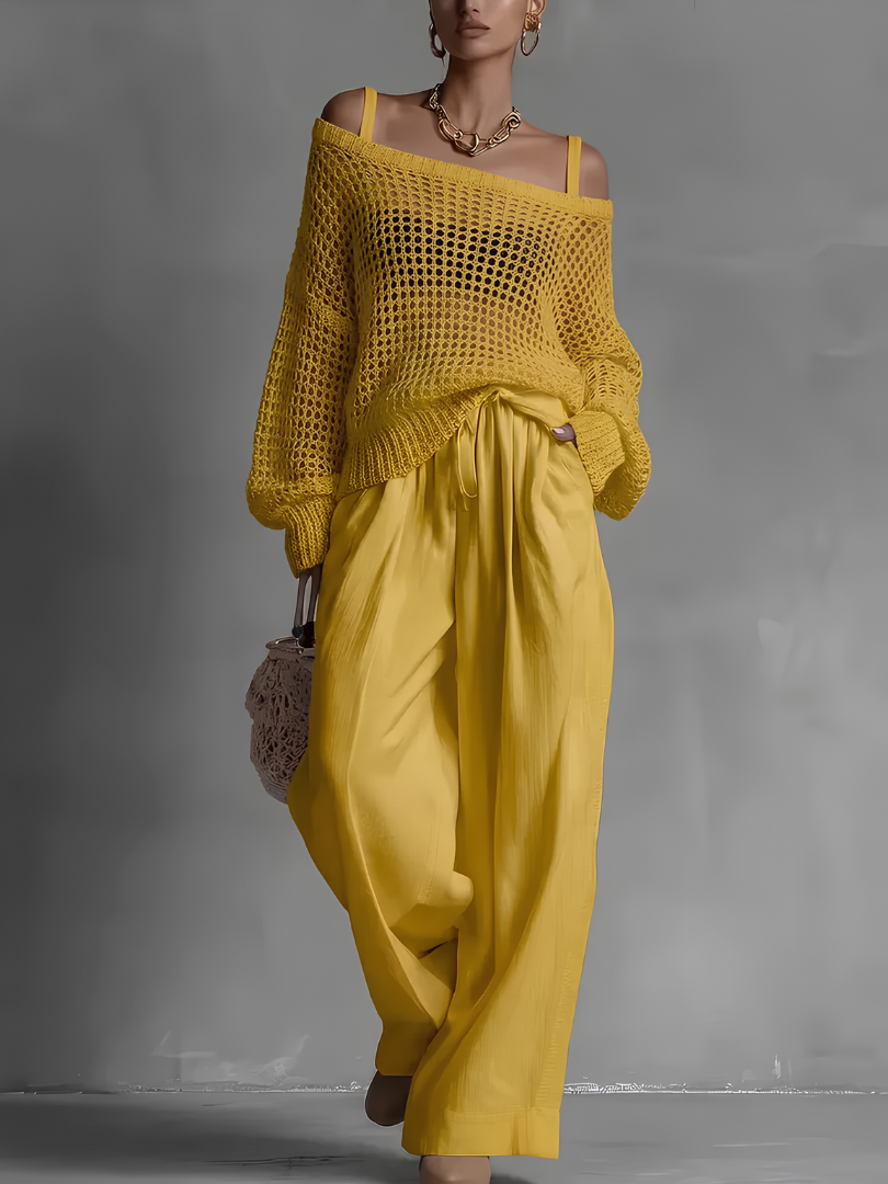 Raphaela™ | Lightweight off-shoulder casual set