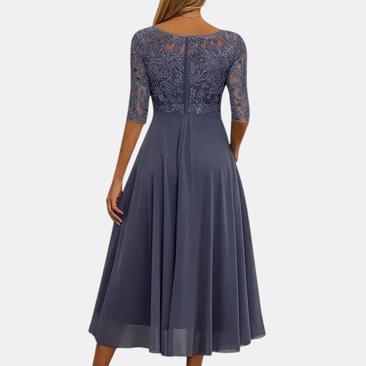 Sabina™ | Soft pleated flowing maxi dress