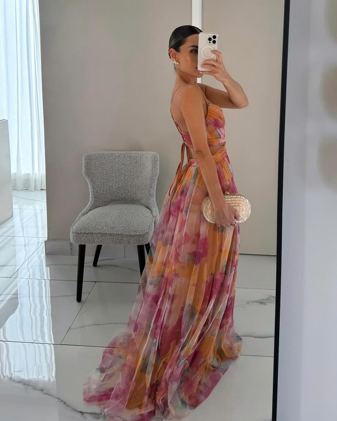 La Scintilla™ | Elegant Floral Maxi Dress