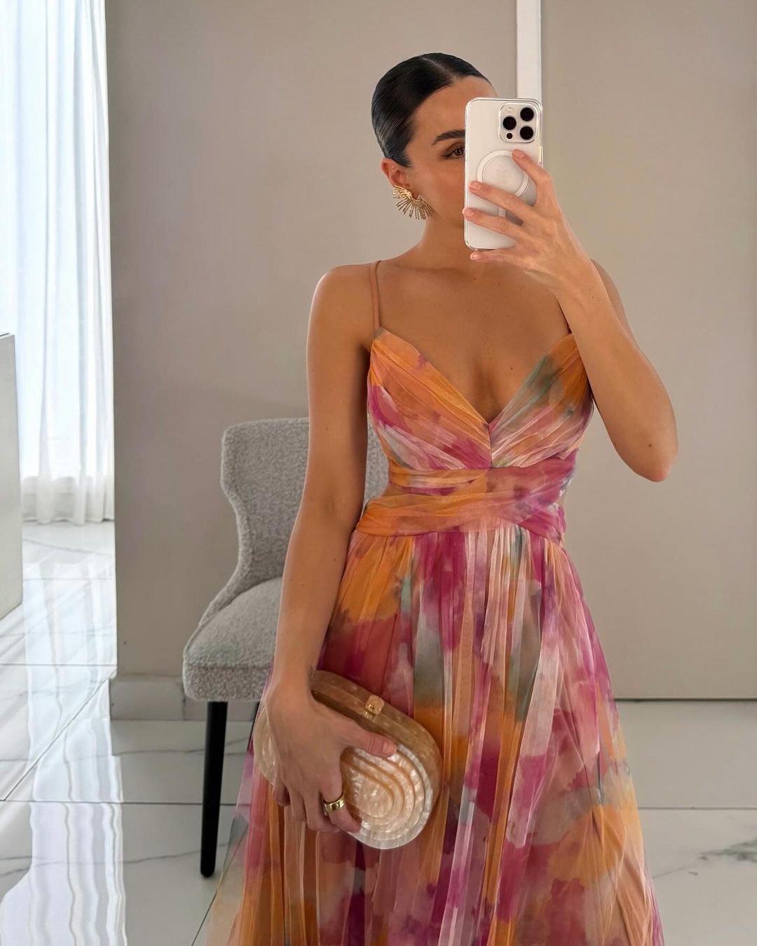 La Scintilla™ | Elegant Floral Maxi Dress