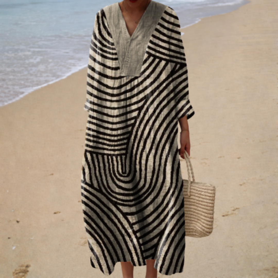 Nicole | Long Graphic Dress