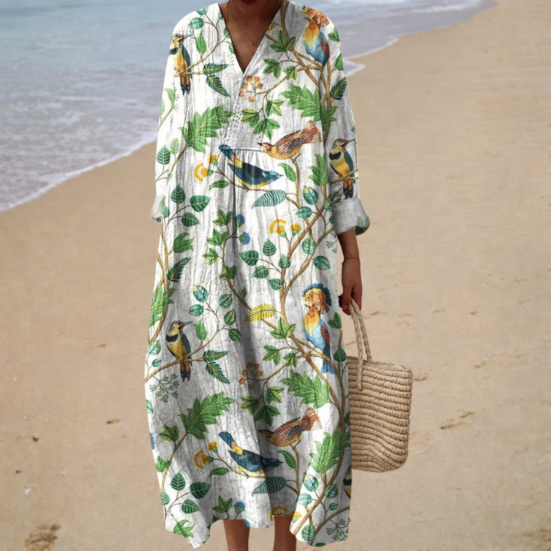 Letizia | Natural Tropical Dress