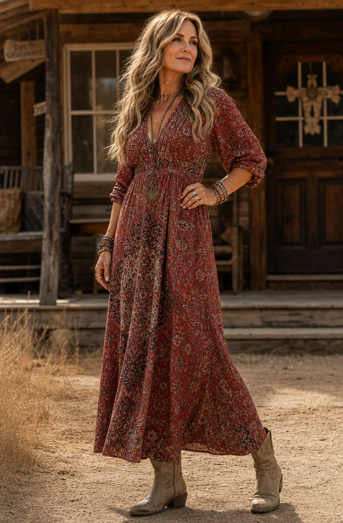 Arlisse | Vintage Bohemian Summer Dress