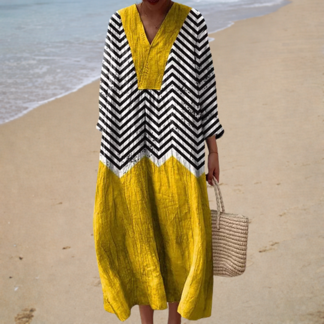 Monica | Graphic Midi Dress