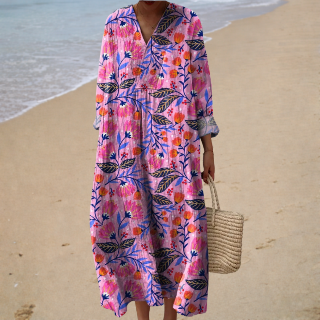 Giada | Long Floral Boho Dress