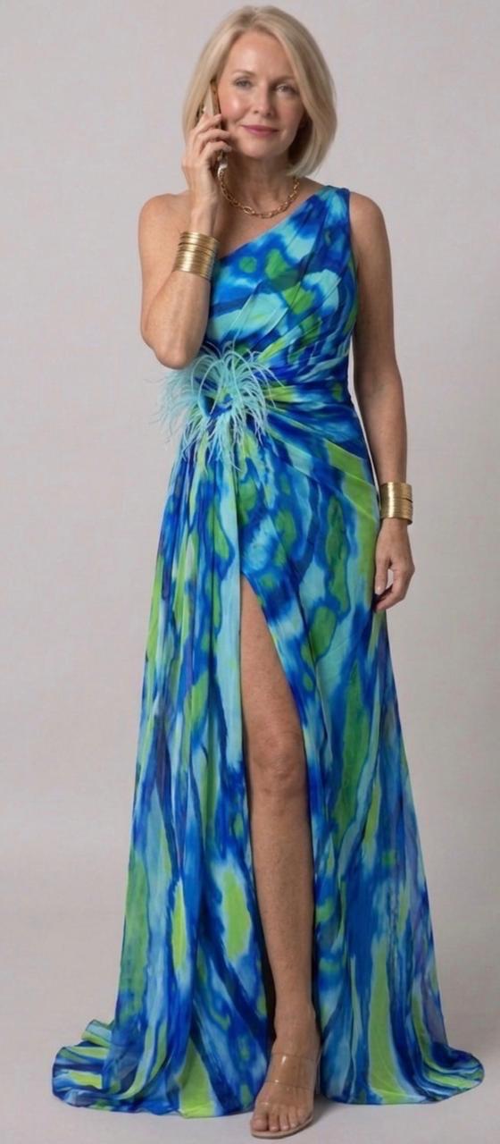 Annie™ | Vibrant Draped Dress