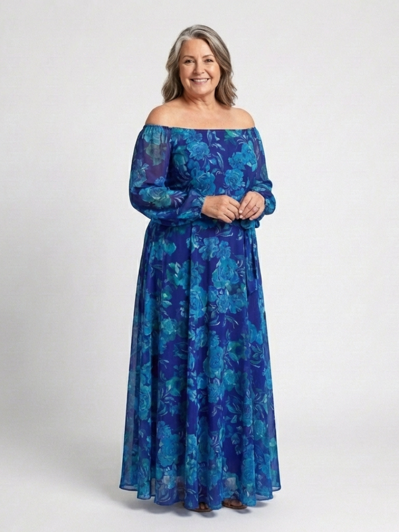 Candy™ | Off Shoulder Floral Maxi Dress