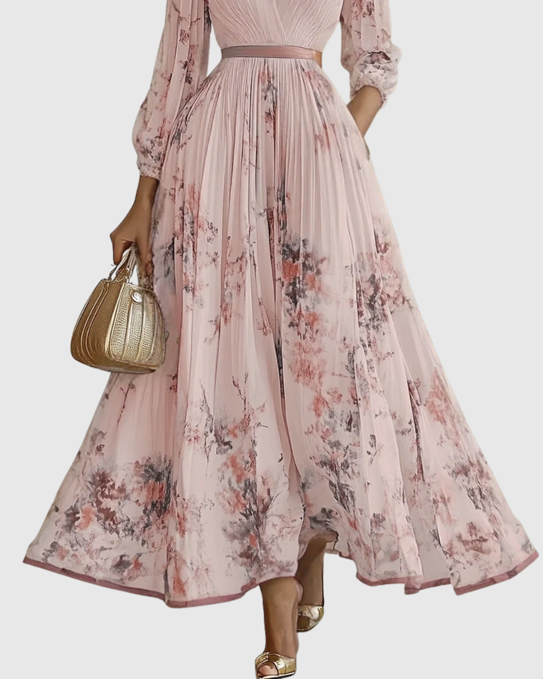 Suzanna | Pleated Elegance Dress