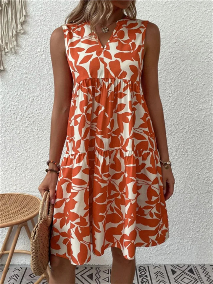 TASHA | Flowy Bloom Midi Dress