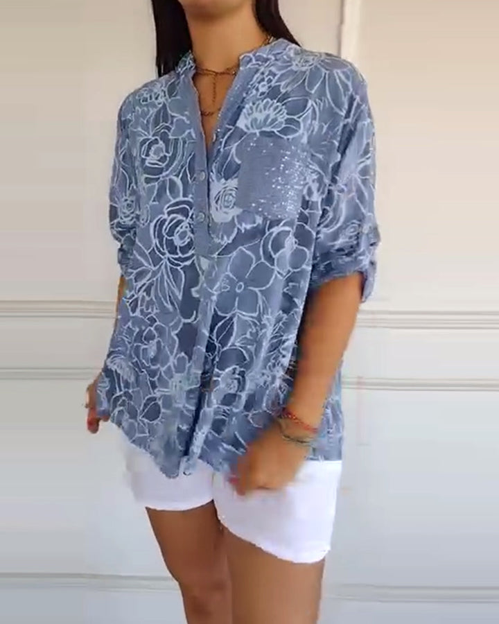 Avenisse™ | Floral Print Blouse